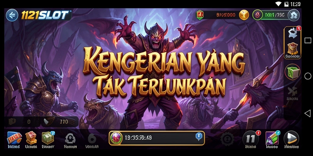 Tangkapan layar gameplay yang menunjukkan atmosfer mencekam 1121SLOT.