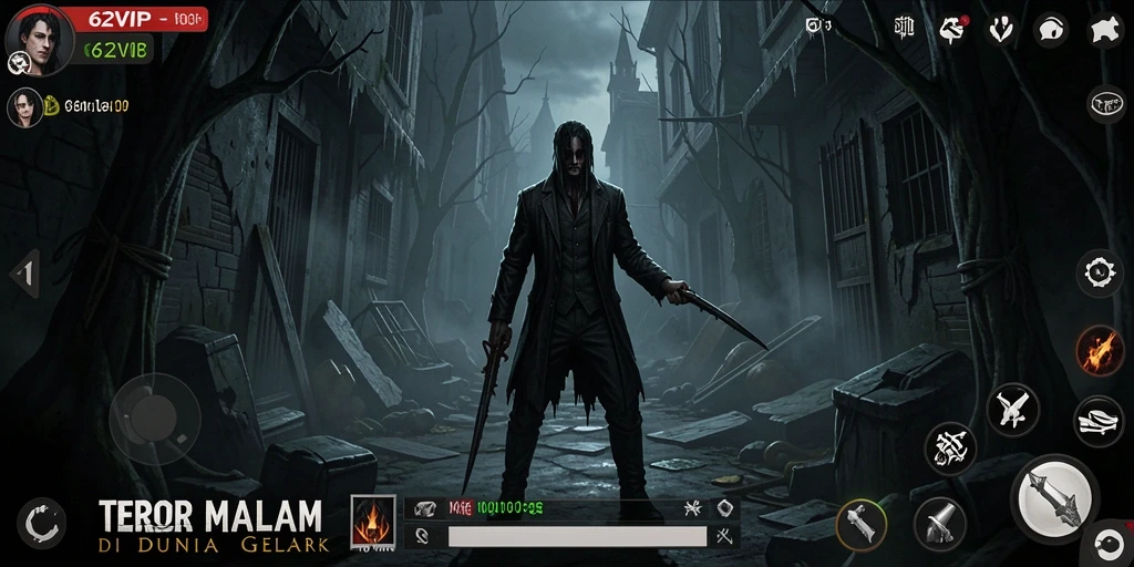 Gameplay mendebarkan dalam suasana horor yang mencekam.