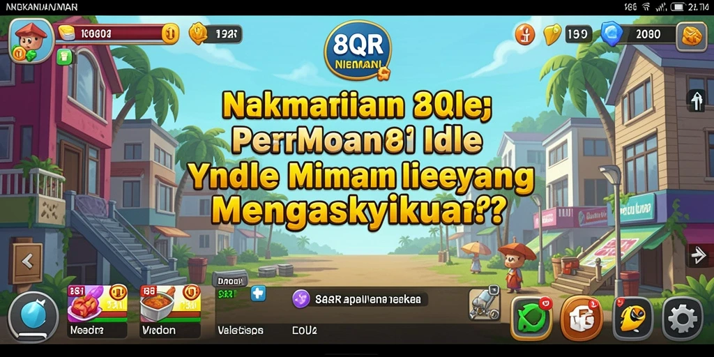 Tangkapan layar utama 8QR menunjukkan gameplay santai yang menarik.