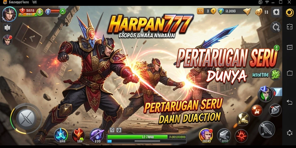 Tampilkan aksi mendebarkan dari gameplay HARAPAN777.
