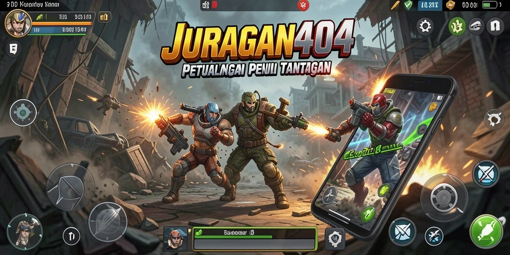 Tampilan gameplay seru JURAGAN404 yang penuh aksi.