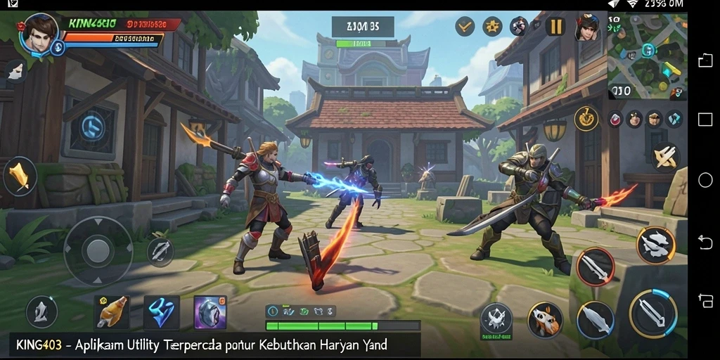 Tampilan aplikasi KING403 yang intuitif dan fungsional.