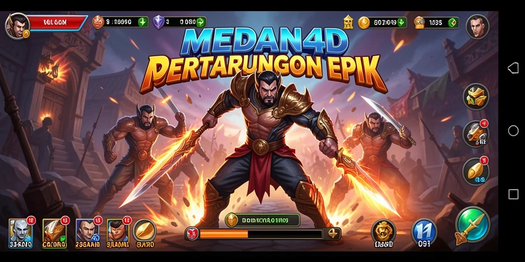 Tampilan aksi seru di MEDAN4D dengan pertarungan karakter yang dinamis.