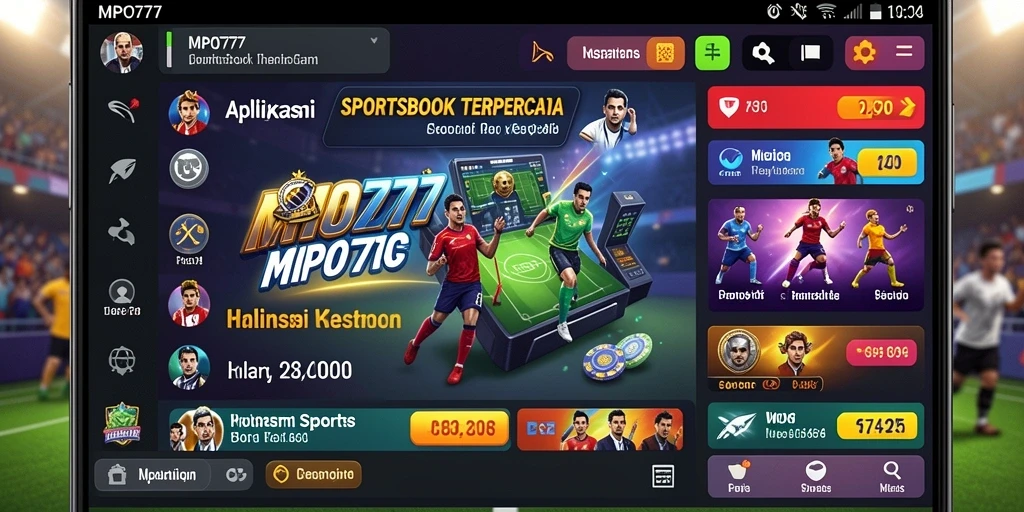 Tampilan utama MPO777 menampilkan opsi taruhan olahraga yang menarik.
