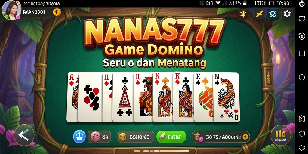 Tampilan gameplay seru dari NANAS777 yang menampilkan pertandingan Domino.