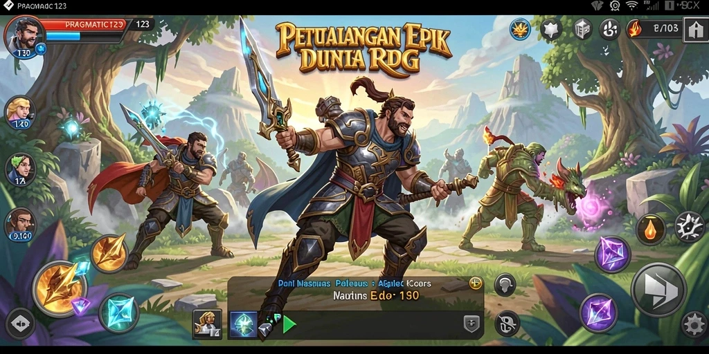 Gameplay RPG mendebarkan di PRAGMATIC123 dengan karakter yang kuat.