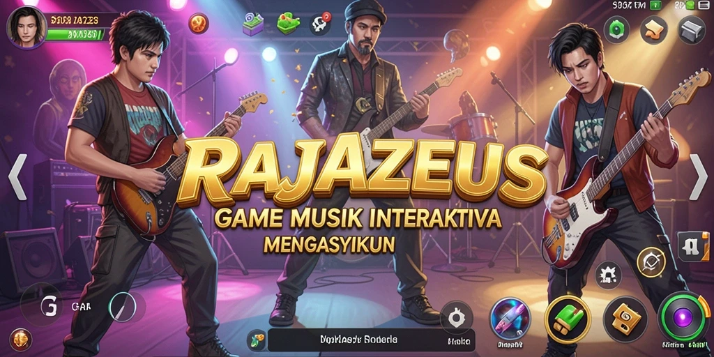 Tampilan gameplay RAJAZEUS yang menarik dan interaktif di layar.
