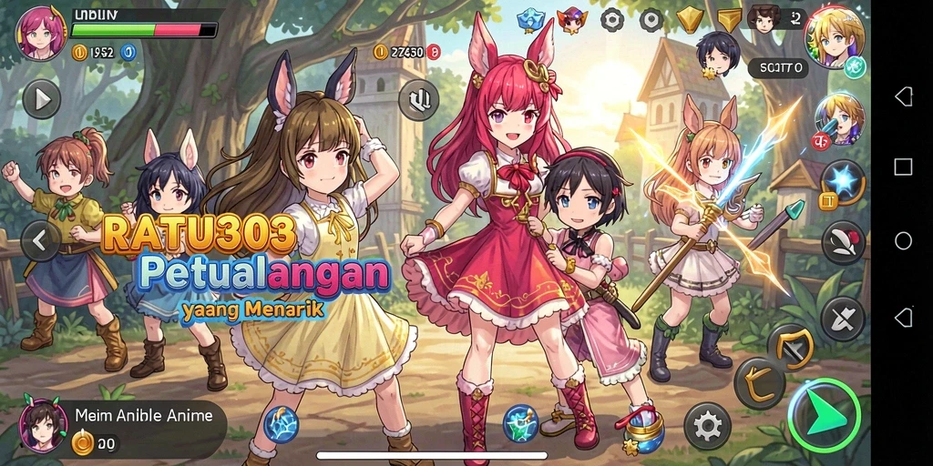 Tampilan gameplay yang memukau dan penuh aksi dari RATU303.
