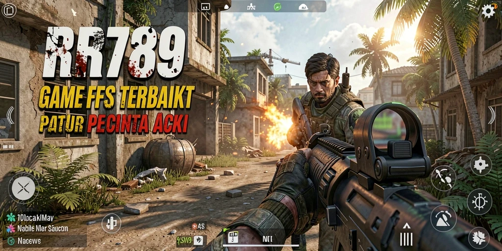 Tampilan gameplay seru dalam pertempuran FPS di RR789.