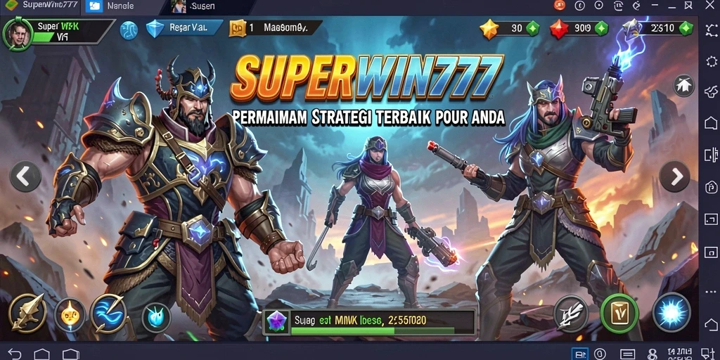 Tampilan permainan SUPERWIN777 dengan aksi SLG yang mendebarkan.