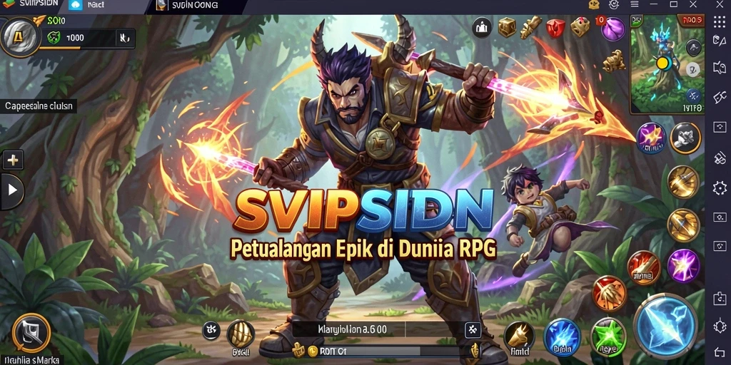 Tampilan seru dari gameplay RPG dalam SVIPSIDN.