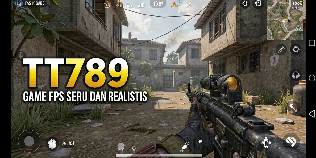 Screenshot gameplay TT789 menunjukkan aksi tembak-menembak yang intens.
